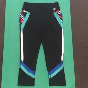 Black multicolor leggings